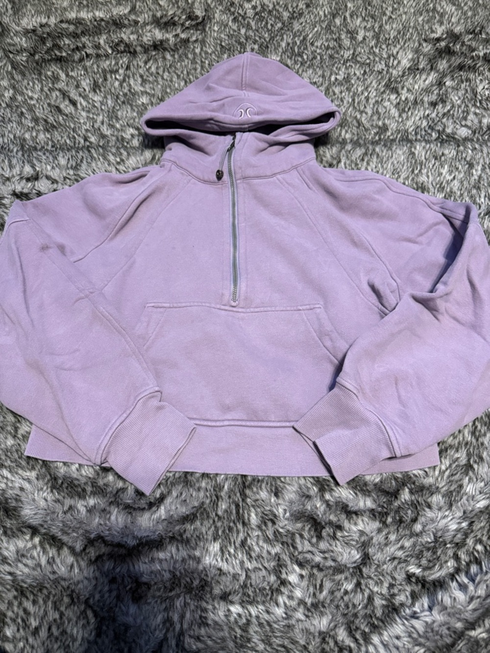 lululemon athletica Lavender Half-Zip Hooded Sweatshirt